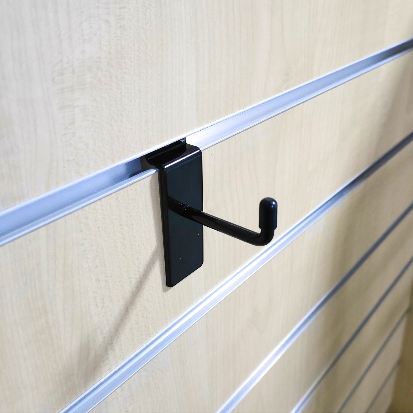 Black Slatwall Hooks Accessory Single Prong Shop Display