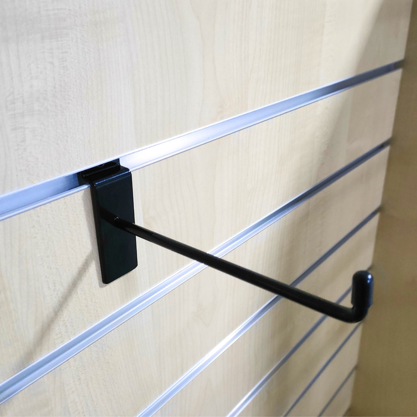 Black Slatwall Hooks Accessory Single Prong Shop Display