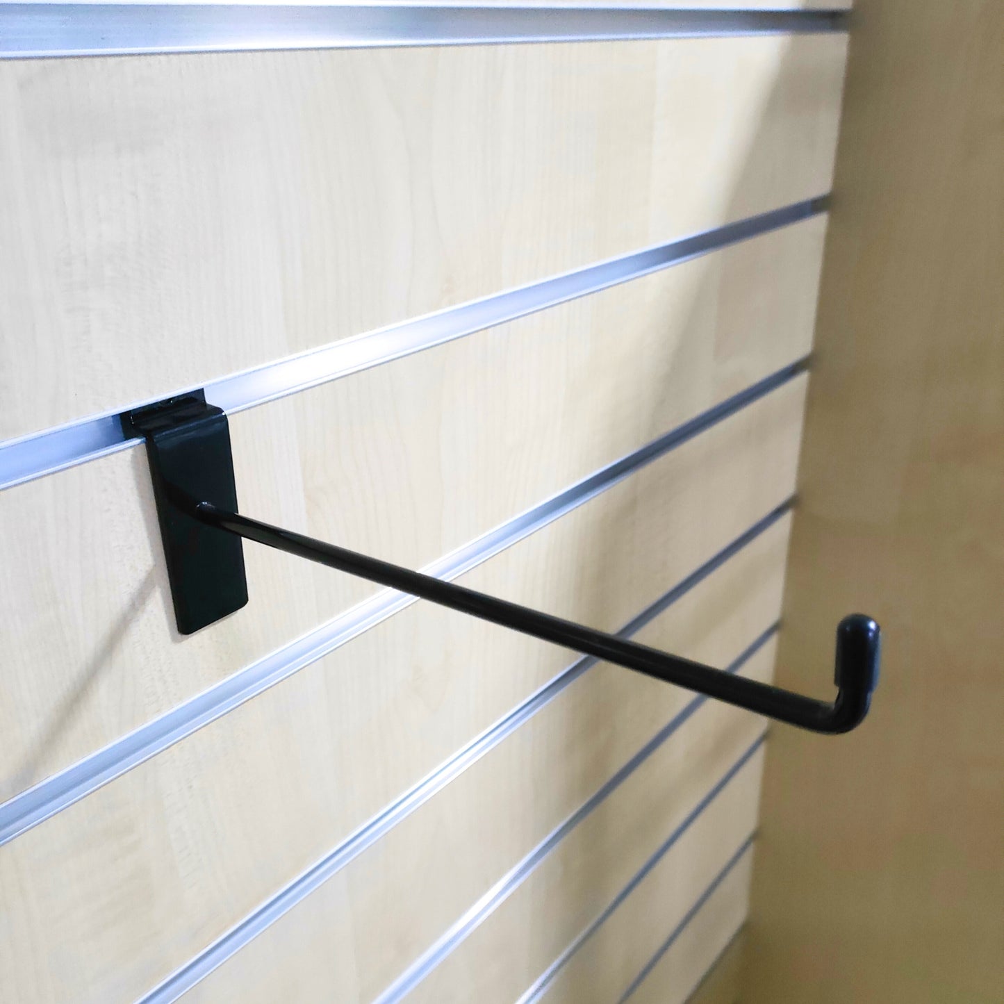 Black Slatwall Hooks Accessory Single Prong Shop Display