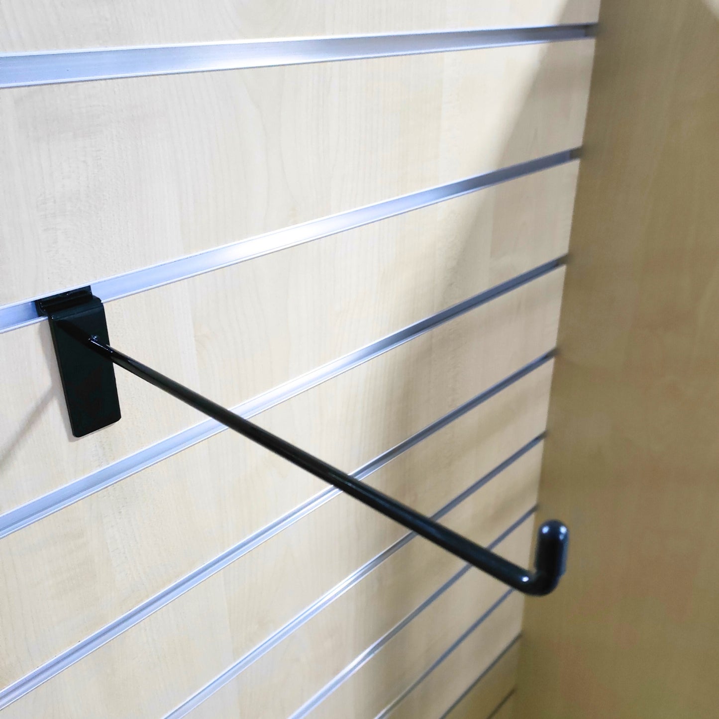 Black Slatwall Hooks Accessory Single Prong Shop Display