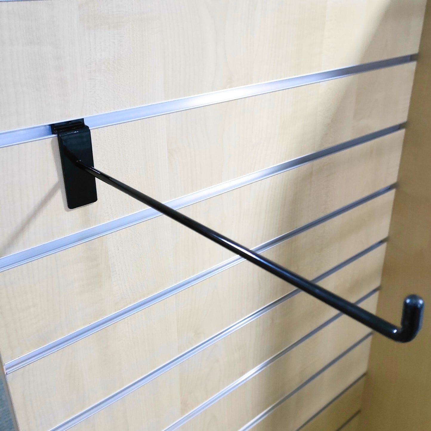 Black Slatwall Hooks Accessory Single Prong Shop Display