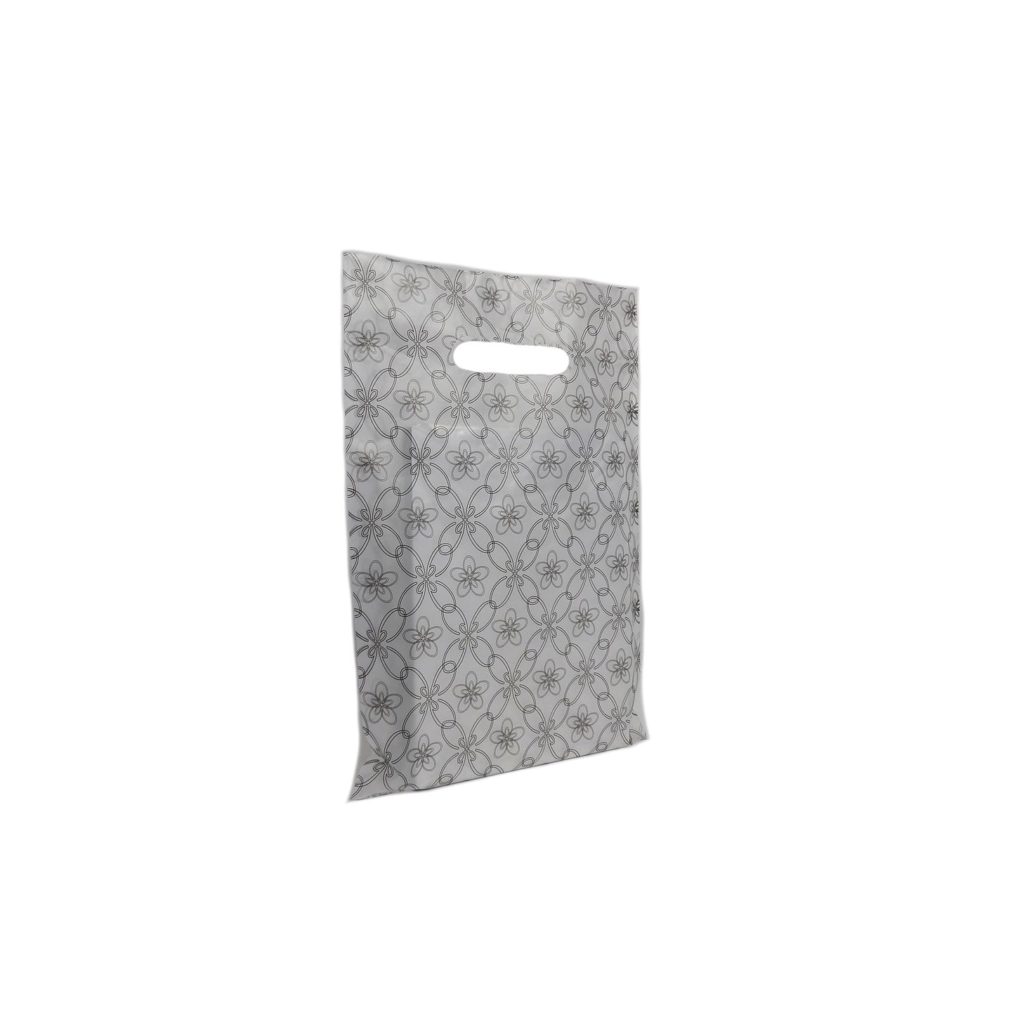 Flower Printed Plastic Carrier Bags-100