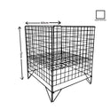 Black Dump Bin Basket Retail Merchandising Display Storage Bin