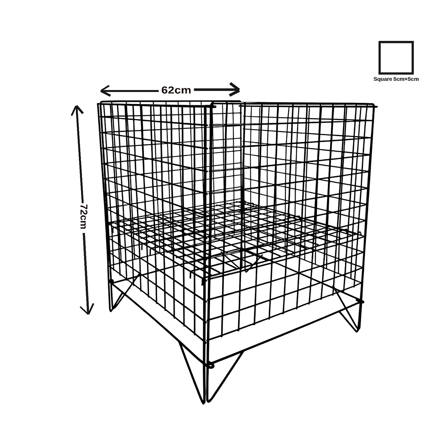 Black Dump Bin Basket Retail Merchandising Display Storage Bin