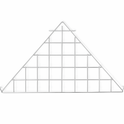 Triangular Corner Grid Mesh Shelf 24"x24" –Heavy Duty 6.5mm Steel,Chrome/Black