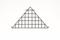 Triangular Corner Grid Mesh Shelf 24"x24" –Heavy Duty 6.5mm Steel,Chrome/Black