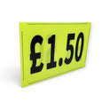 Black & Green Correx Market Price Card Sign Board Double-Sided & Waterproof