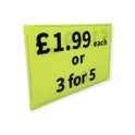 Black & Green Correx Market Price Card Sign Board Double-Sided & Waterproof
