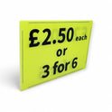 Black & Green Correx Market Price Card Sign Board Double-Sided & Waterproof