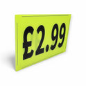 Black & Green Correx Market Price Card Sign Board Double-Sided & Waterproof