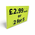 Black & Green Correx Market Price Card Sign Board Double-Sided & Waterproof