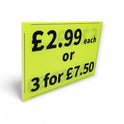Black & Green Correx Market Price Card Sign Board Double-Sided & Waterproof