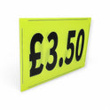 Black & Green Correx Market Price Card Sign Board Double-Sided & Waterproof