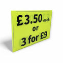 Black & Green Correx Market Price Card Sign Board Double-Sided & Waterproof