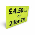 Black & Green Correx Market Price Card Sign Board Double-Sided & Waterproof