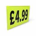 Black & Green Correx Market Price Card Sign Board Double-Sided & Waterproof