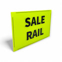 Black & Green Correx Market Promotion Card Sign Board Double-Sided & Waterproof