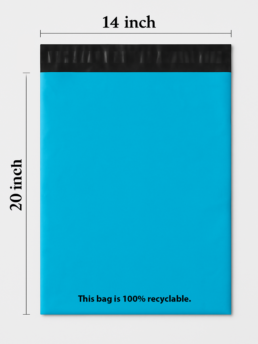 100x Blue Mailing Bags