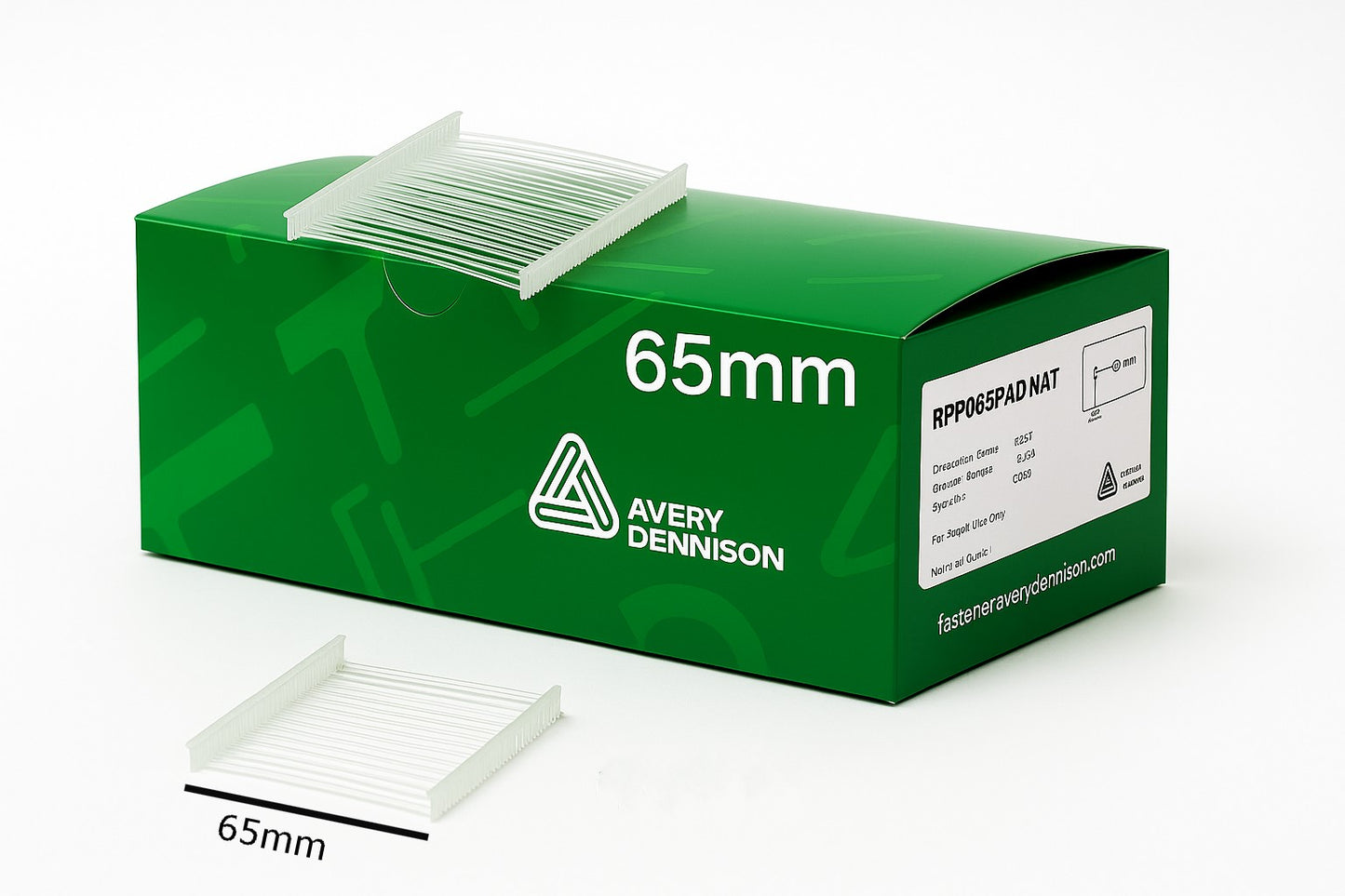 Avery Dennison High Quality Plastic Fastener Barbs – Durable Tagging Attachments 25mm, 40mm, 65mm