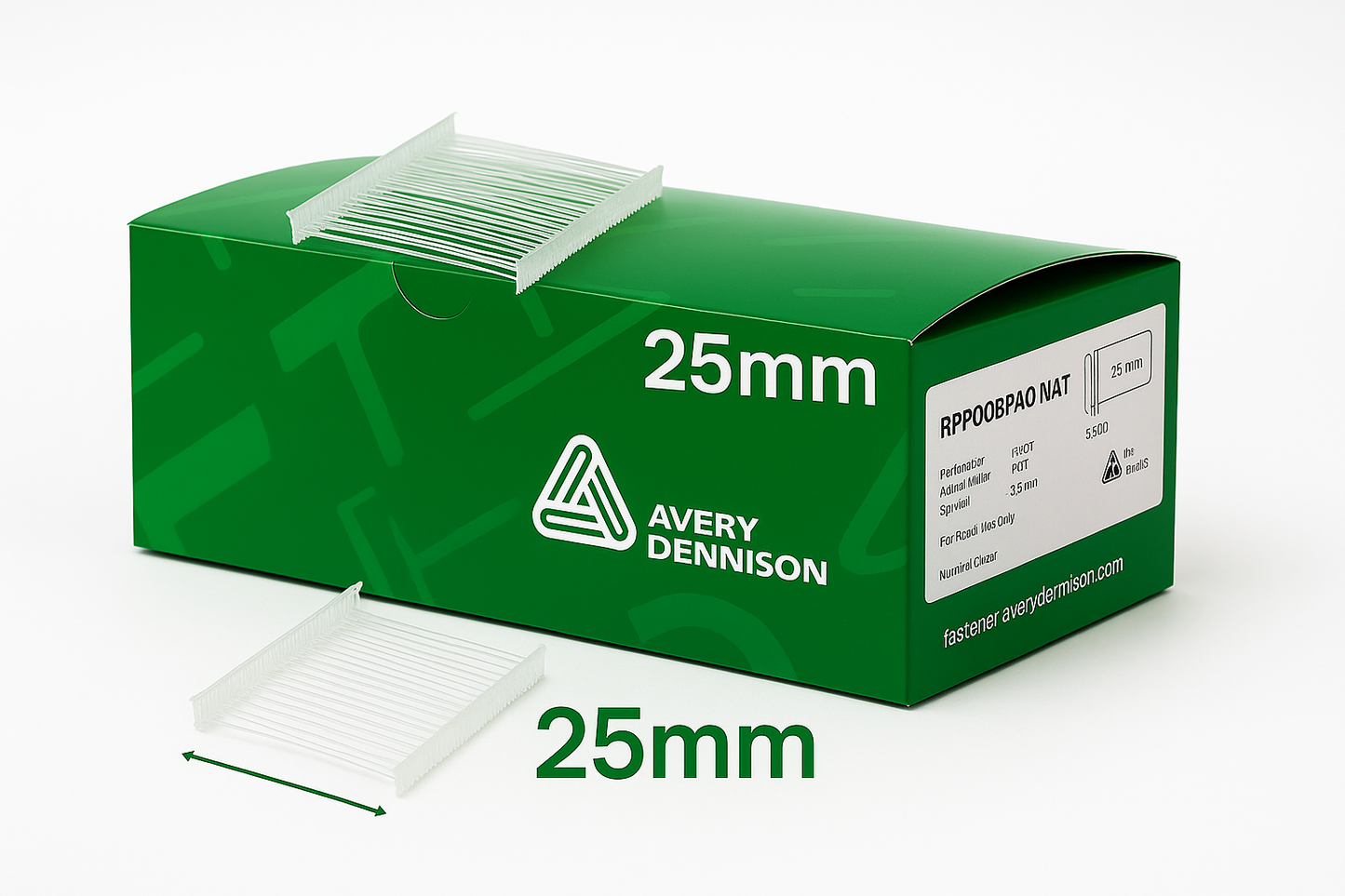 Avery Dennison High Quality Plastic Fastener Barbs – Durable Tagging Attachments 25mm, 40mm, 65mm