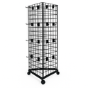 5ft Black Three-Way Grid Mesh Stand With Euro Hooks Included 105