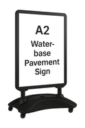 A2 Waterbase Portrait Pavement Sign – Metal Snap Frame A-Board for Posters