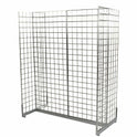 5ft Grid Mesh 'H' Stand Gondola Stand With Euro Hooks Included 200x