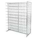 6ft Grid Mesh 'H' Stand Gondola Stand With Euro Hooks Included 220x