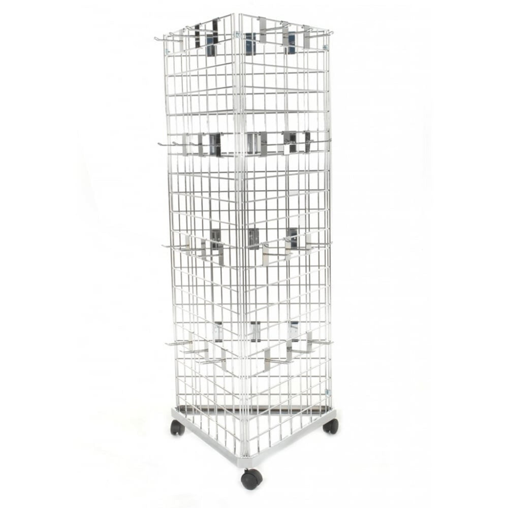 4ft Three-Way Grid Mesh Stand With Euro Hooks Included