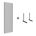 8FT BLACK MESH WITH L-LEG OR T-LEG