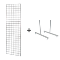 8FT CHROME MESH PANEL WITH L-LEG OR T-LEG