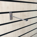 8" 45 Degree Slatwall Hooks Accessory Single Prong Shop Display (8 Inch)