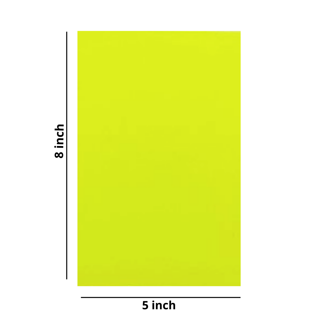 Thin Sized Plain Fluorescent Dyglo Cards