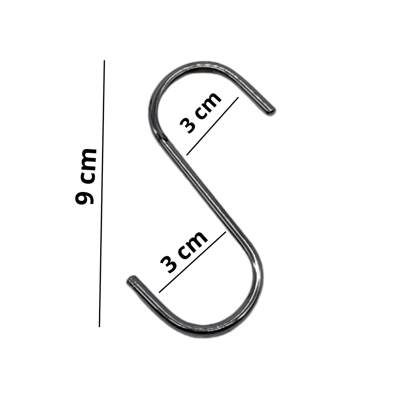 S Hooks-Chrome-9x3cm