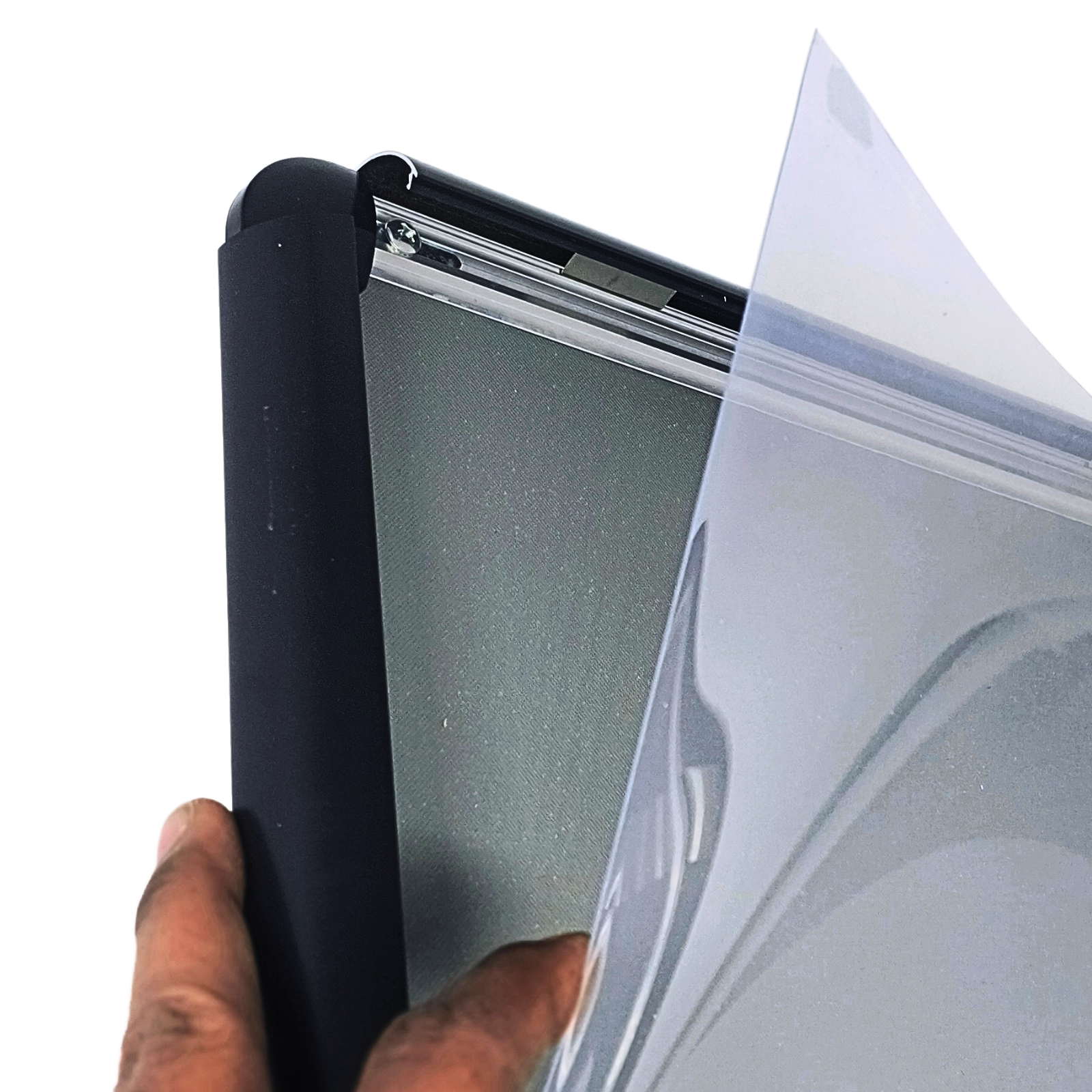 Black Snap Clip Frames Opening Poster Holders Retail Notice Display Board