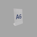 A6 Portrait Acrylic Poster Holder Stand