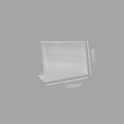 A7 Landscape Acrylic Poster Holder Stand