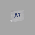 A7 Landscape Acrylic Poster Holder Stand