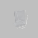 A7 Portrait Acrylic Poster Holder Stand