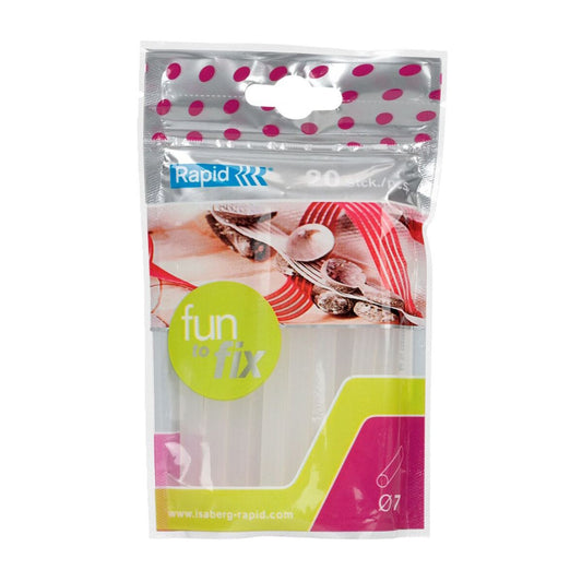 Rapid 7mm(Ø7) x 100mm All-Purpose Hot Melt Glue Sticks Rapid RAEG Point Gun