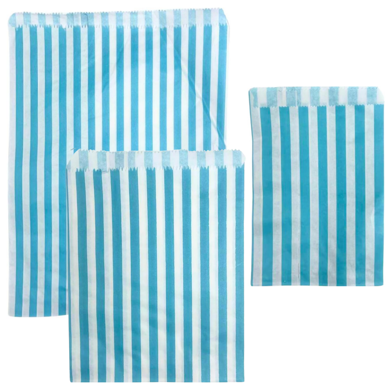 1000x  Candy Stripe Paper Bags