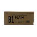 10" x 12" Strong White Patch Handle Plastic Carrier Bag with reinforced handles, available in packs of 100 or boxes of 1000