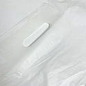 14" x 14" Strong White Patch Handle Plastic Carrier Bag with reinforced handles, available in packs of 100 or boxes of 1000