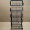 Black 5 x Tier Single Side Display Baskets-65cm