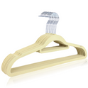 Beige Velvet Coated Hangers