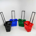 Pack of 10 Plastic Shopping Trolley Basket Supermarket Retail Store 31 Litre Capacity