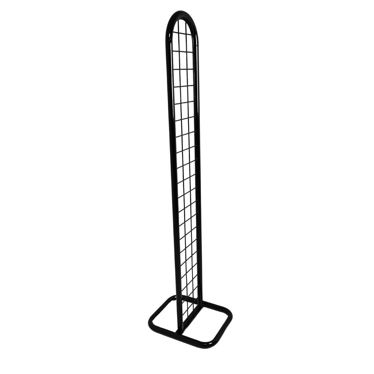 Black Gridwall Tower Display for Retail & Exhibitions, Easy Assembly & Storage