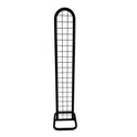 Black Gridwall Tower Display for Retail & Exhibitions, Easy Assembly & Storage