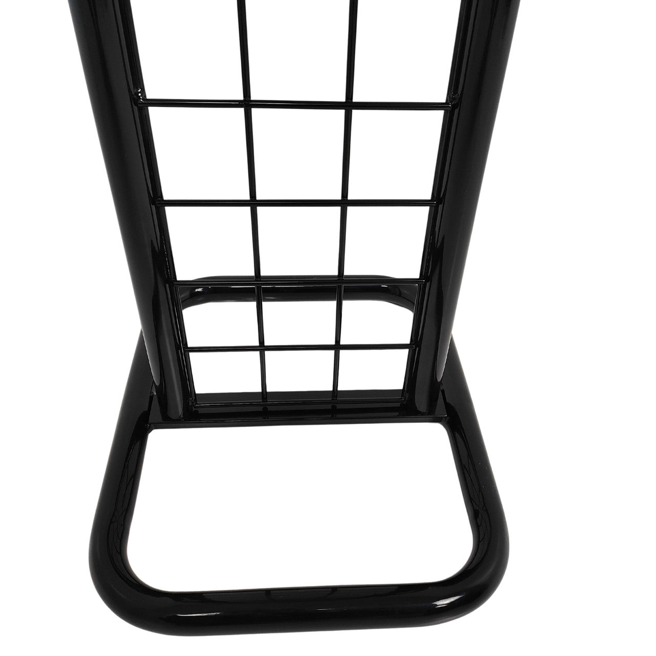 Black Gridwall Tower Display for Retail & Exhibitions, Easy Assembly & Storage