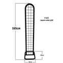 Black Gridwall Tower Display for Retail & Exhibitions, Easy Assembly & Storage